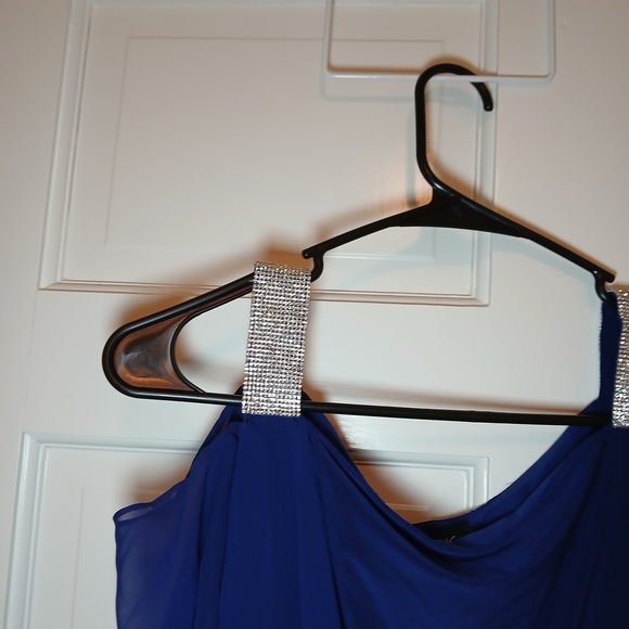 MSK Blue Dress with Silver Details - Picture 2 of 7